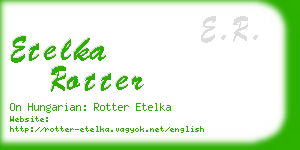 etelka rotter business card